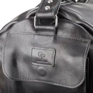 Сумка дорожня Grande Pelle 11048 шкіряна Чорна UA