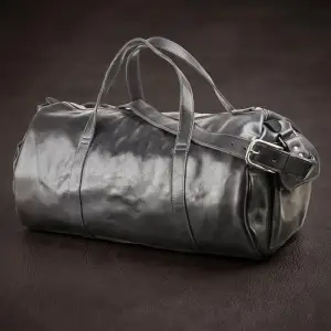 Сумка дорожня Grande Pelle 11048 шкіряна Чорна UA