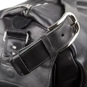 Сумка дорожня Grande Pelle 11048 шкіряна Чорна UA