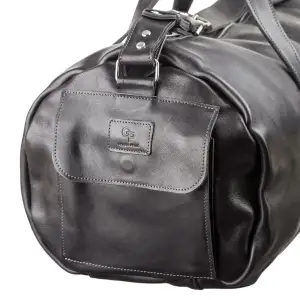 Сумка дорожня Grande Pelle 11048 шкіряна Чорна UA