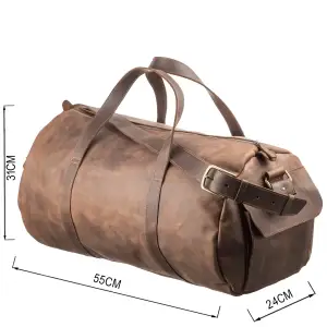 Сумка дорожня Grande Pelle 11045 Коричнева UA