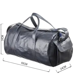 Сумка дорожня Grande Pelle 11049 Синя UA