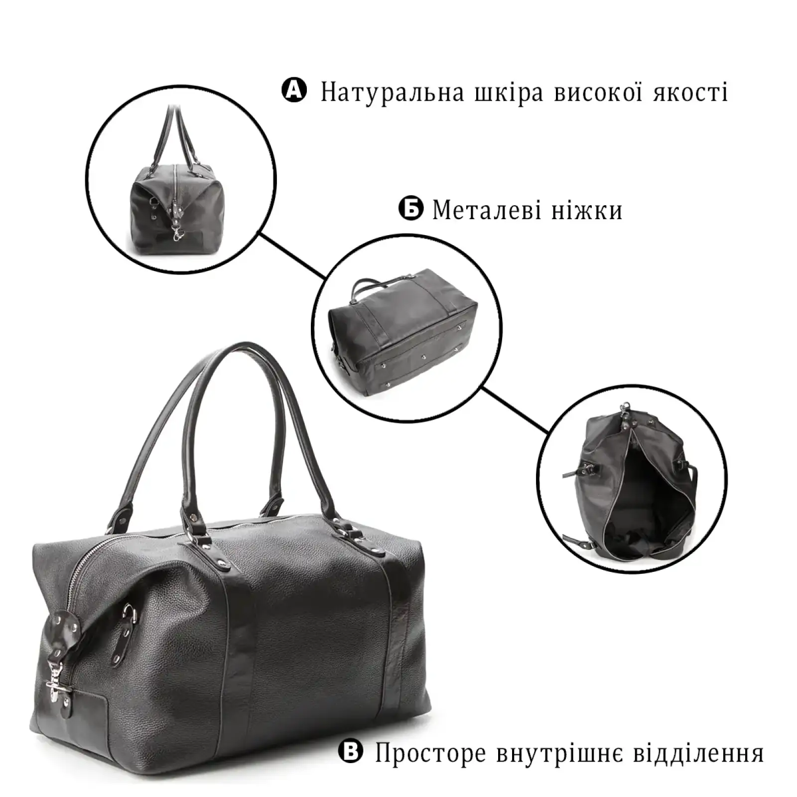 Сумка дорожня SHVIGEL 00881 Чорна UA