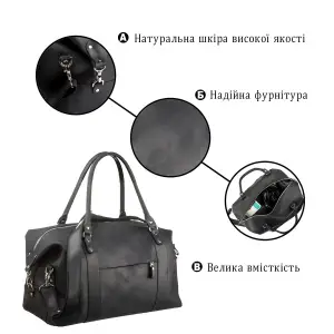 Сумка дорожня SHVIGEL 15302 Чорна UA