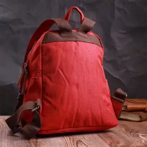 Текстильний рюкзак Vintage 22245 Бордовий UA