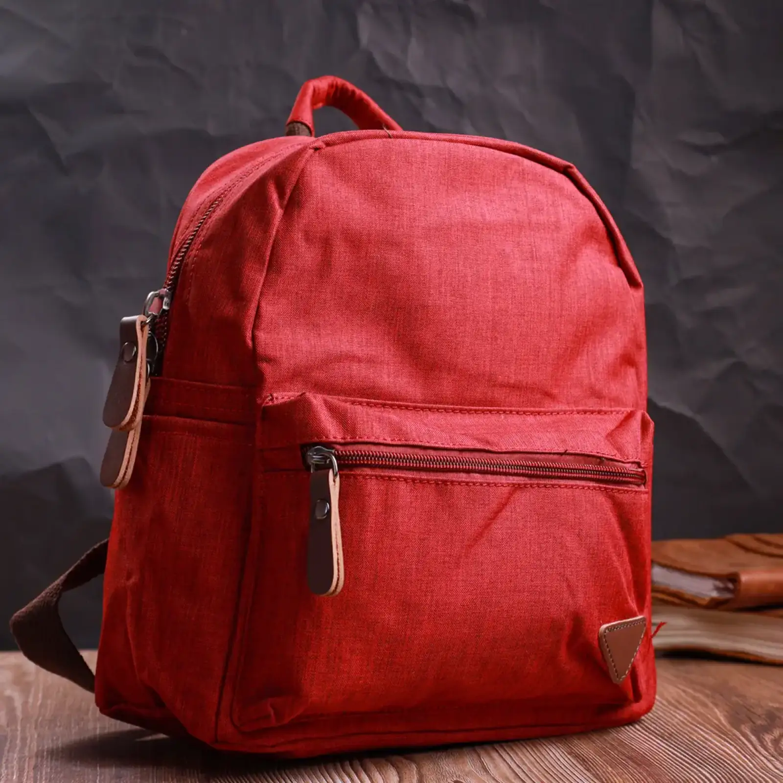 Текстильний рюкзак Vintage 22245 Бордовий UA