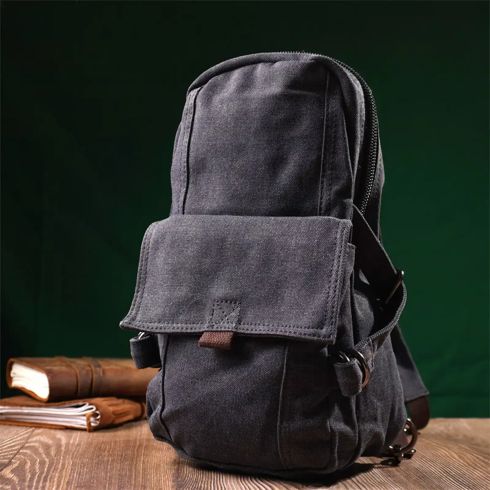 Текстильний рюкзак Vintagе 22179 Чорний UA