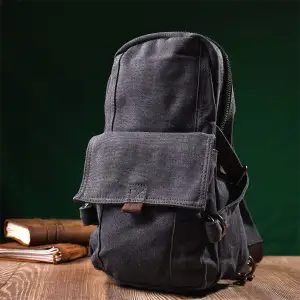 Текстильний рюкзак Vintagе 22179 Чорний UA