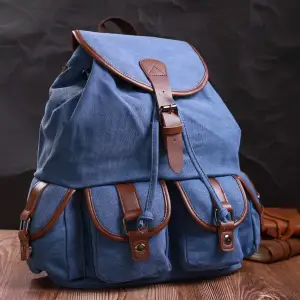 Текстильний рюкзак Vintage 22154 Синій UA