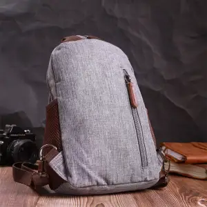 Текстильний рюкзак Vintage 22149 Сірий UA