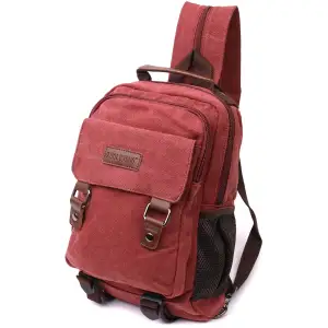 Текстильний рюкзак Vintage 22170 Бордовий UA