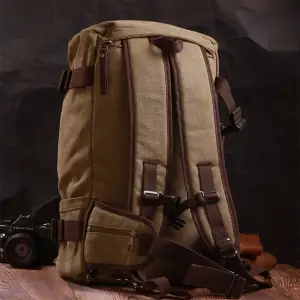 Текстильний рюкзак Vintage 22158 Оливковий UA