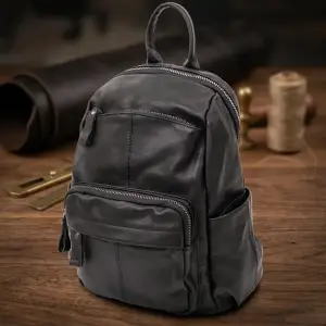 Кожаный рюкзак Vintage 20411 Черный UA