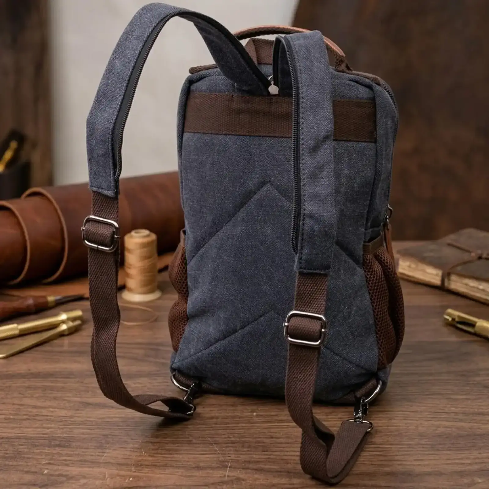 Текстильний рюкзак Vintage 22168 Чорний UA
