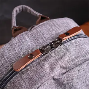 Текстильний рюкзак Vintage 22240 Сірий UA