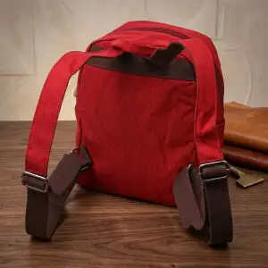 Текстильний рюкзак Vintage 22245 Бордовий UA