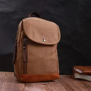 Текстильний рюкзак Vintage 22183 Коричневий UA