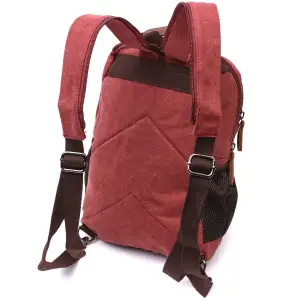 Текстильний рюкзак Vintage 22170 Бордовий UA