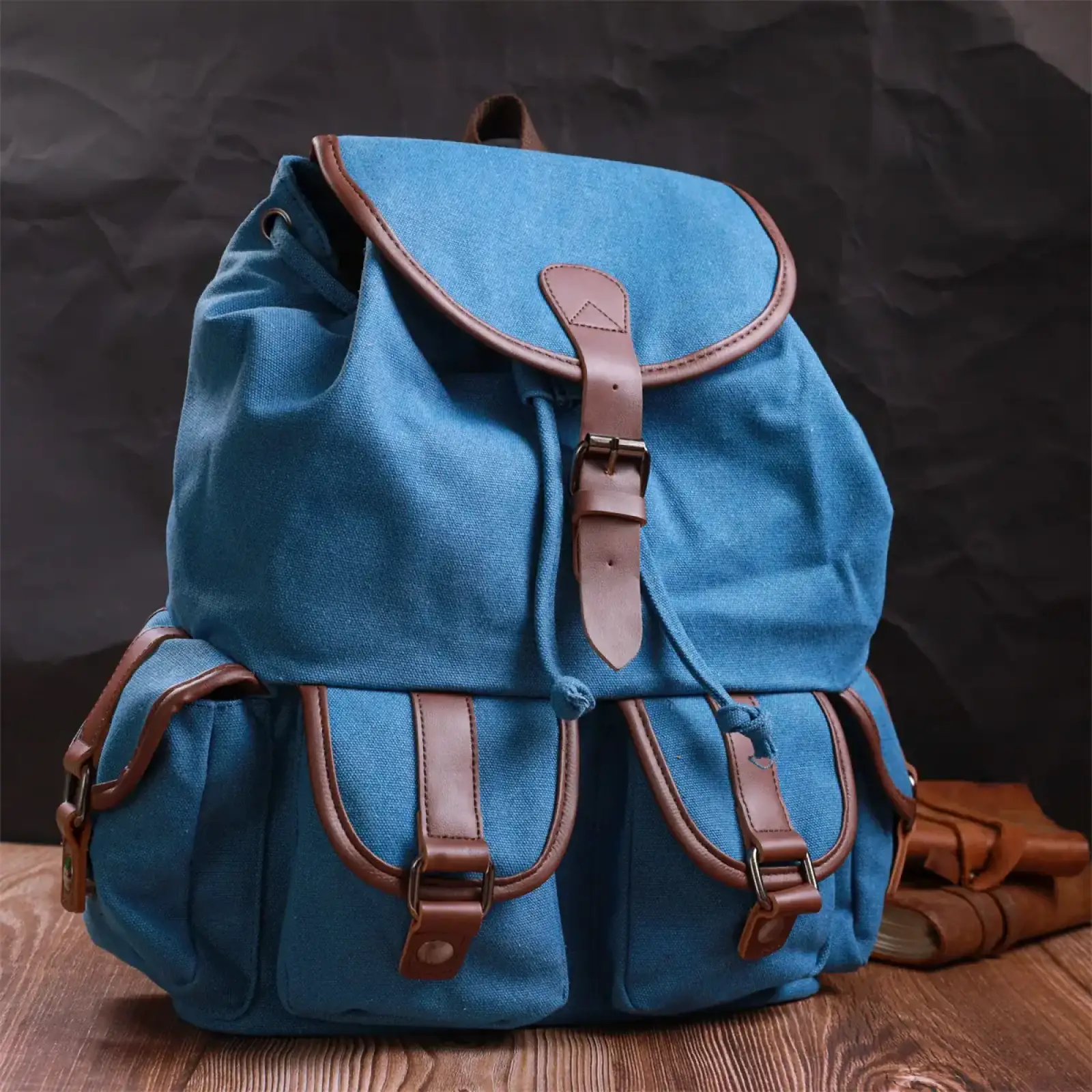 Текстильний рюкзак Vintage 22152 Блакитний UA