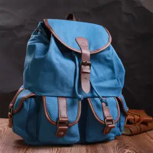 Текстильний рюкзак Vintage 22152 Блакитний UA