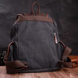 Текстильний рюкзак Vintage 22151 Чорний UA