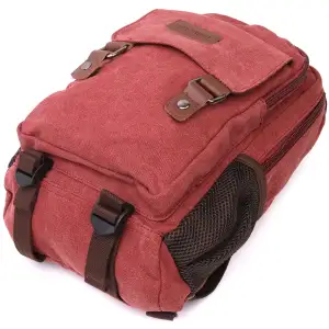 Текстильний рюкзак Vintage 22170 Бордовий UA
