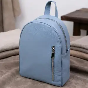 Шкіряний рюкзак Shvigel 16318 Блакитний UA