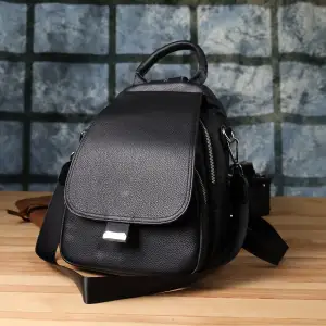 Шкіряний рюкзак Vintage 23056 Чорний UA