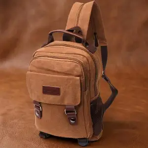 Текстильний рюкзак Vintage 22167 Коричневий UA