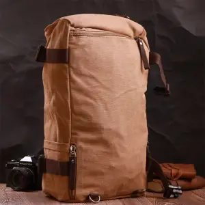 Текстильний рюкзак Vintage 22160 Коричневий UA