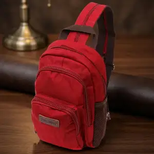 Текстильний рюкзак Vintage 22144 Бордовий UA