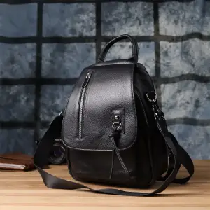 Шкіряний рюкзак Vintage 23061 Чорний UA