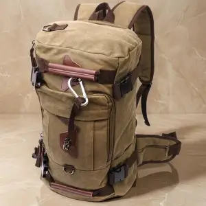 Текстильний рюкзак Vintage 22158 Оливковий UA