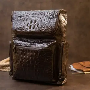 Шкіряний рюкзак Vintage 20430 Коричневий UA