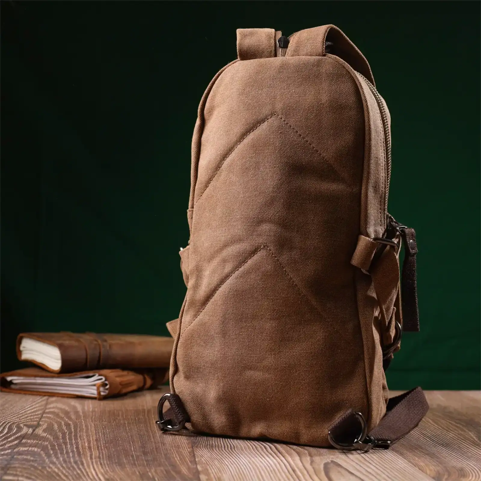 Текстильний рюкзак Vintagе 22180 Коричневий UA