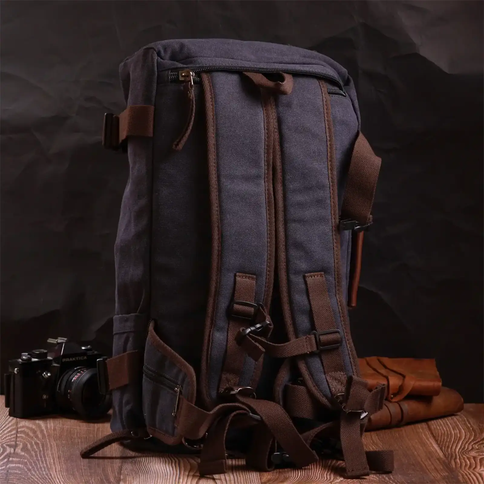 Текстильний рюкзак Vintage 22157 Чорний UA