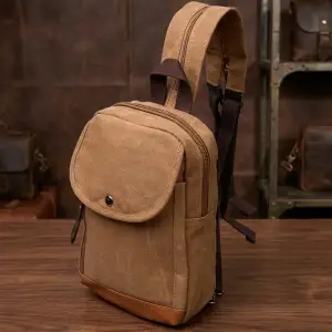 Текстильний рюкзак Vintage 22183 Коричневий UA
