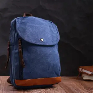 Текстильний рюкзак Vintage 22184 Синій UA