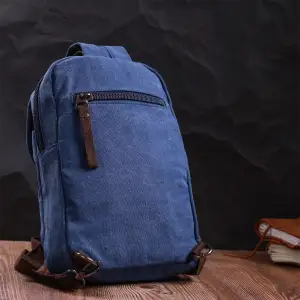 Текстильний рюкзак Vintage 22184 Синій UA