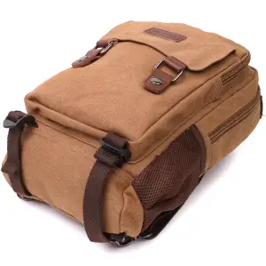 Текстильний рюкзак Vintage 22167 Коричневий UA