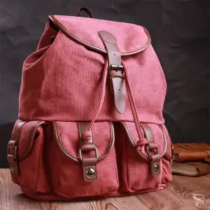 Текстильний рюкзак Vintage 22153 Бордовий UA