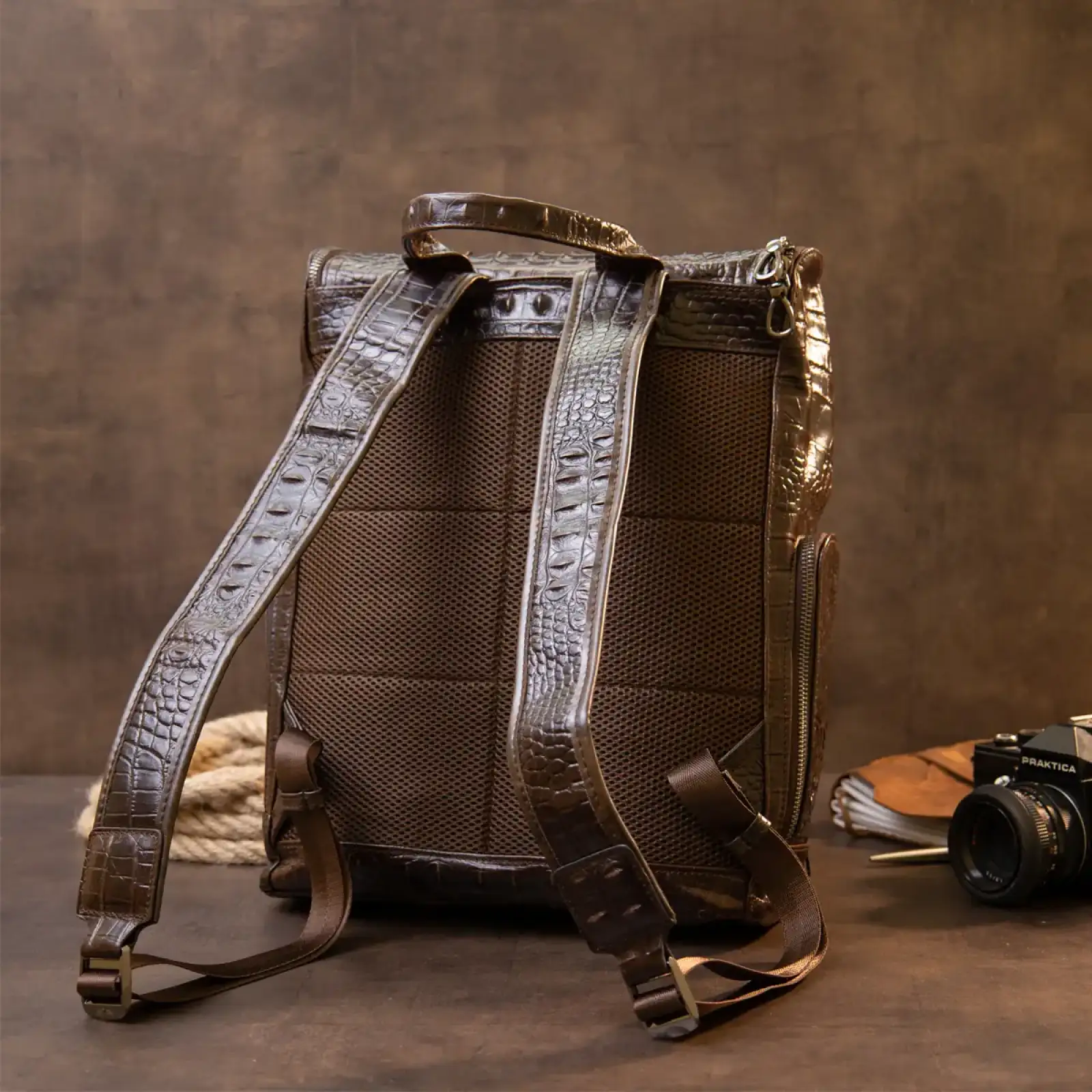 Шкіряний рюкзак Vintage 20430 Коричневий UA