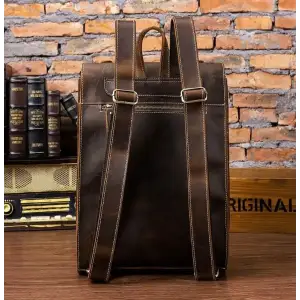 Шкіряний рюкзак Vintage 14796 Коричневий UA