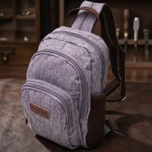 Текстильний рюкзак Vintage 22149 Сірий UA