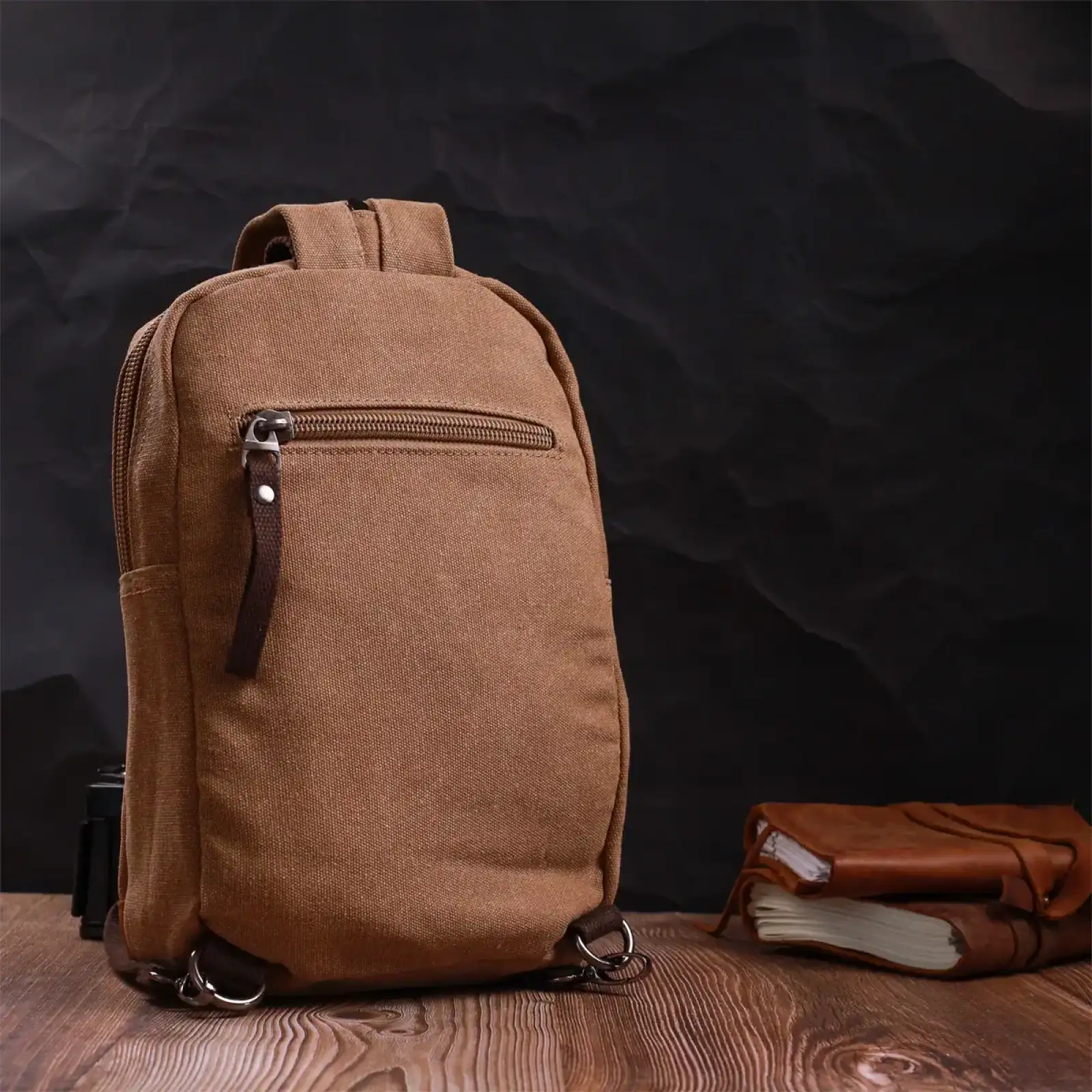 Текстильний рюкзак Vintage 22183 Коричневий UA