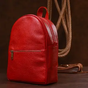 Шкіряний рюкзак Shvigel 16301 Червоний UA