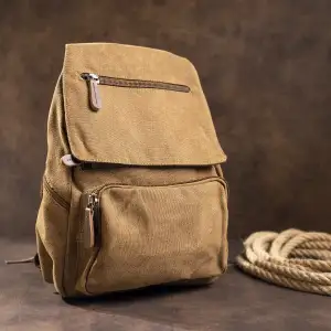 Текстильний рюкзак Vintage 20196 Коричневий UA