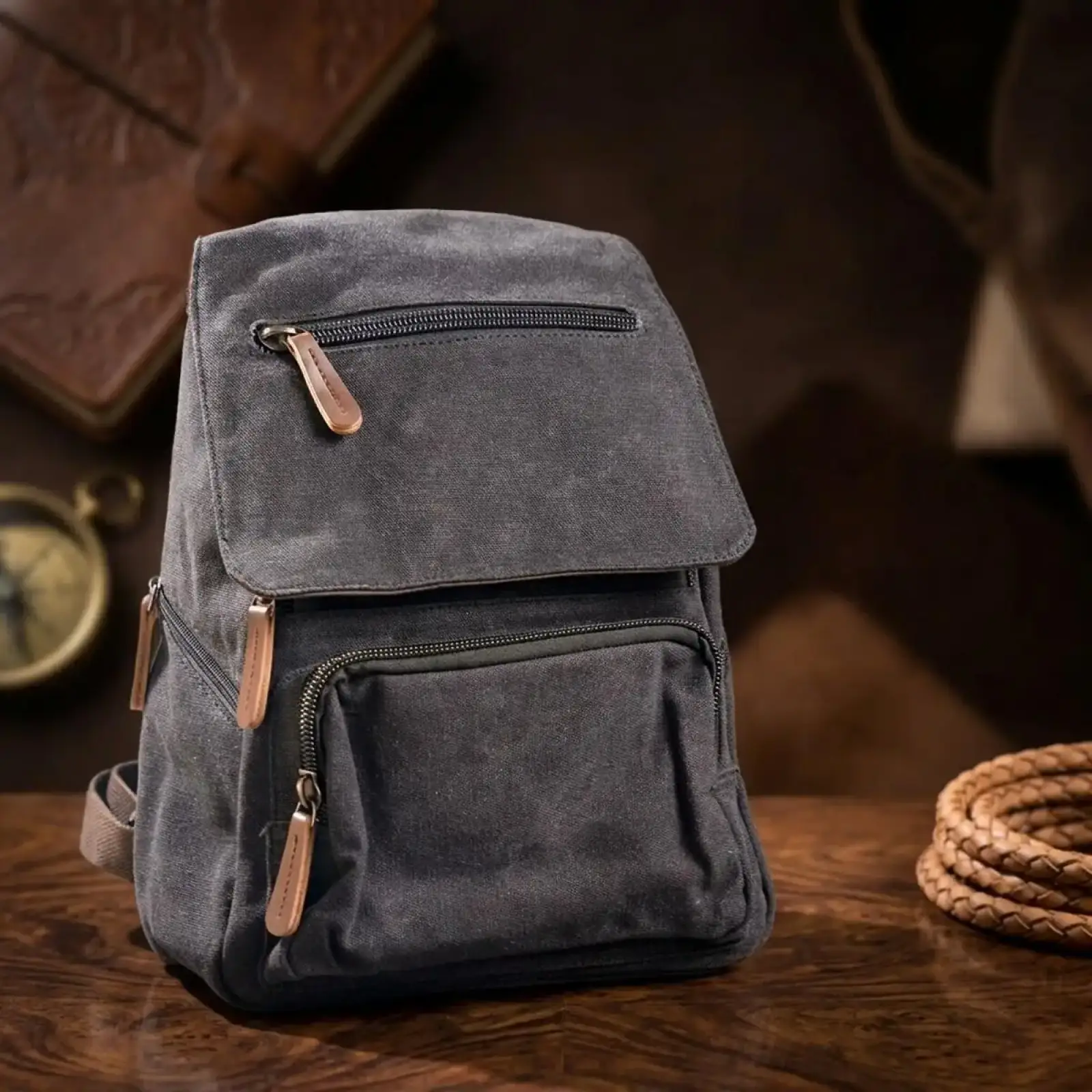 Текстильний рюкзак Vintage 20194 Чорний UA