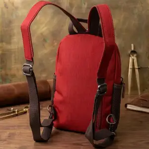 Текстильний рюкзак Vintage 22144 Бордовий UA