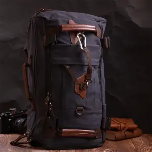 Текстильний рюкзак Vintage 22157 Чорний UA